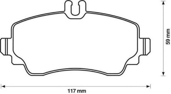 Передние тормозные колодки Mercedes A