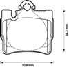 Колодки дисковые  571962J BENDIX