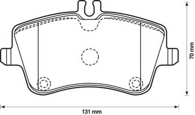 Колодки тормозные 571986J BENDIX