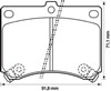 Передние тормозные колодки 572146J BENDIX