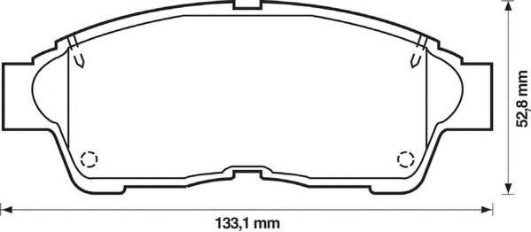 Колодки 572333J BENDIX