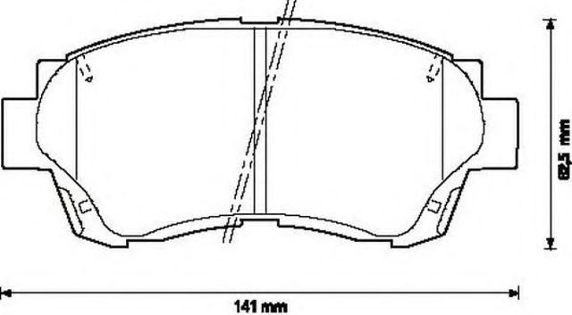 Колодки тормозные передние дисковые 572392J BENDIX