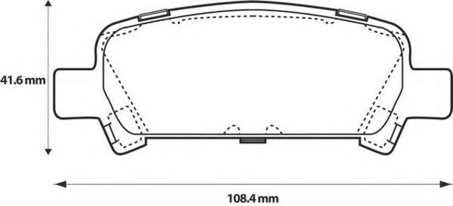 Колодки дисковые  572424J BENDIX