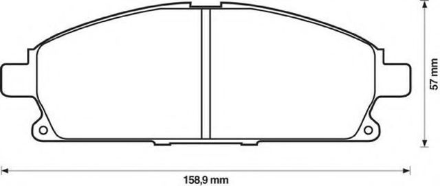 Колодки тормозные 572466J BENDIX