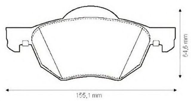 Колодки тормозные 572480J BENDIX