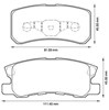 Колодки на тормоз задний дисковый 572498J BENDIX