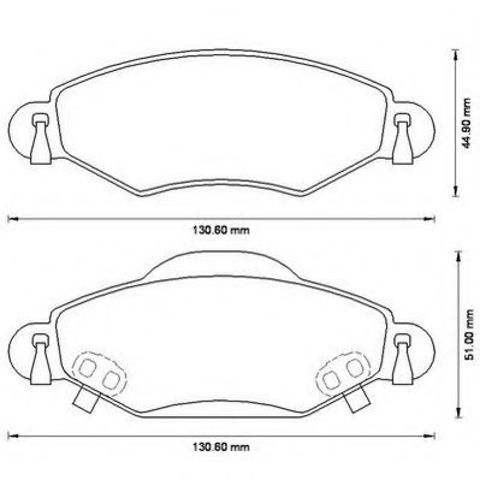 Тормозные колодки 572510J BENDIX