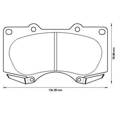 Колодки тормозные дисковые комплект 572515J BENDIX