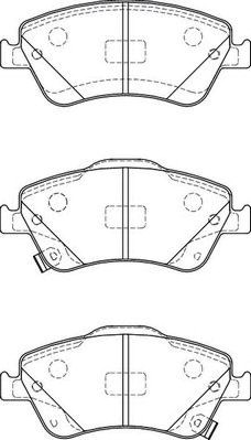 Передние тормозные колодки 572524J BENDIX