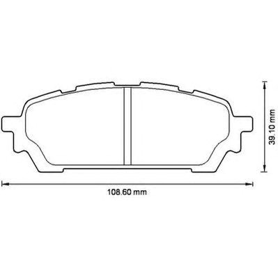 Комплект задних колодок 572529J BENDIX