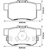 Колодки тормозные задние, дисковые 572544J BENDIX