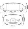 Колодки на тормоз задний дисковый 572547J BENDIX