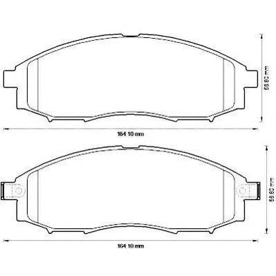 Передние тормозные колодки 572551J BENDIX