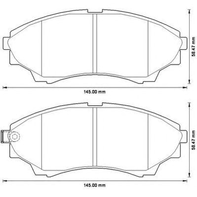 Колодки тормозные 572572J BENDIX
