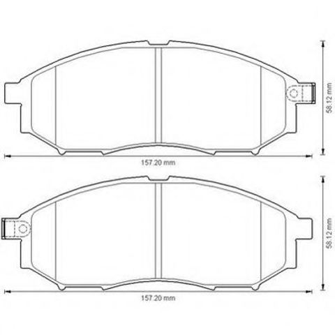 Колодки тормозные 572575J BENDIX