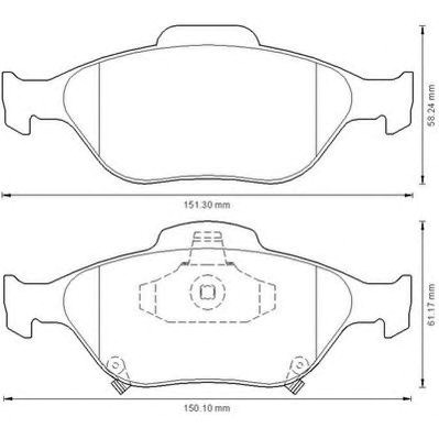 Колодки тормозные дисковые комплект 572576J BENDIX