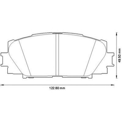 Колодки тормозные 572578J BENDIX