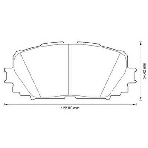 Передние тормозные колодки 572594J BENDIX