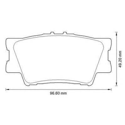 Колодки тормозные дисковые комплект 572595J BENDIX
