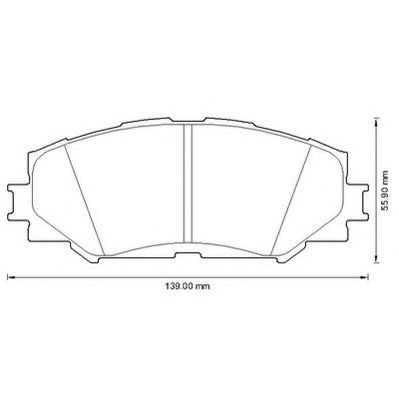Колодки тормозные 572598J BENDIX