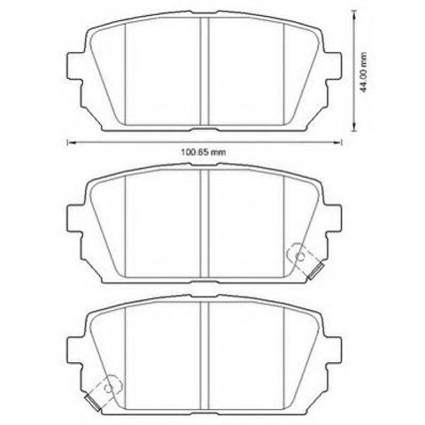 Задние дисковые колодки 572613J BENDIX