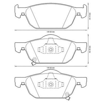 Тормозные колодки 572624J BENDIX
