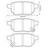 Задние тормозные колодки 572632J BENDIX