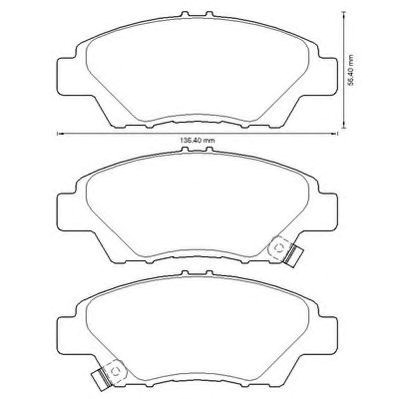 Колодки тормозные дисковые комплект 572637J BENDIX