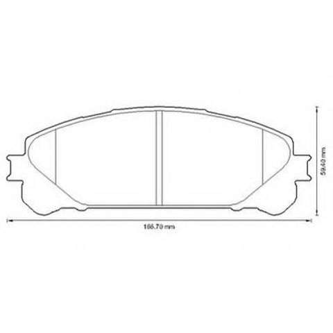 Колодки тормозные 572655J BENDIX