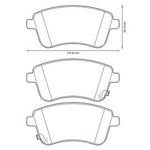 Колодки тормозные дисковые комплект 572657J BENDIX