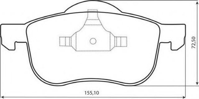 Колодки тормозные дисковые комплект 573003JC BENDIX
