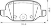 Комплект задних колодок Фиат Пунто 2