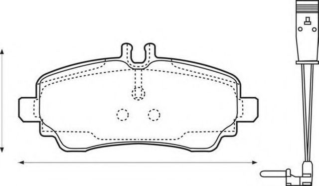 Тормозные колодки 573100J BENDIX