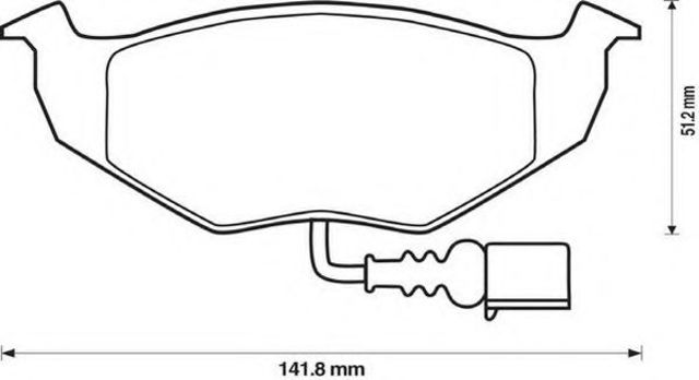 Колодки тормозные передние дисковые 573111J BENDIX