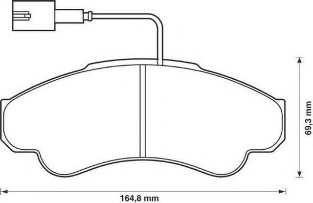Тормозные колодки 573114J BENDIX
