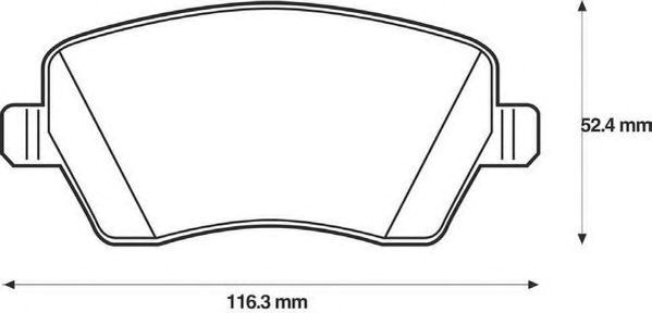 Тормозные колодки 573125J BENDIX