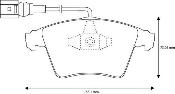 Колодки 573159J BENDIX