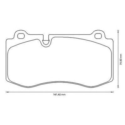 Колодки тормозные передние дисковые 573178J BENDIX