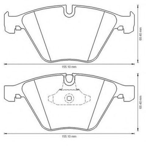 Колодки тормозные 573181J BENDIX