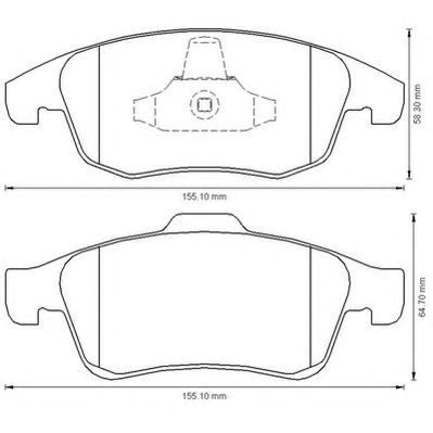 Колодки тормозные передние дисковые 573192J BENDIX