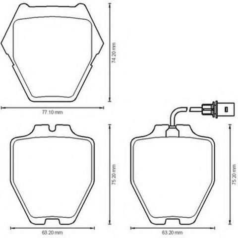 Колодки тормозные 573208J BENDIX
