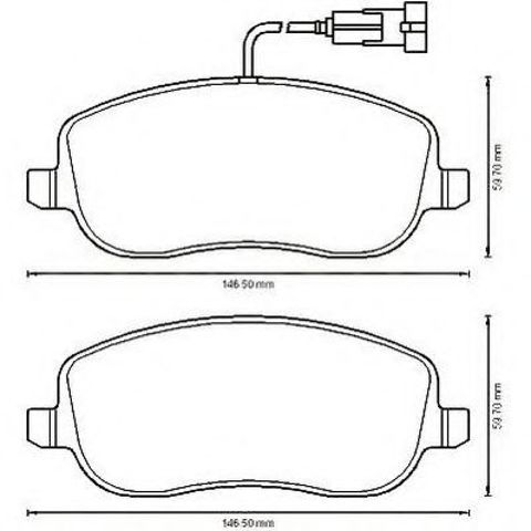 Колодки тормозные передние дисковые 573217J BENDIX