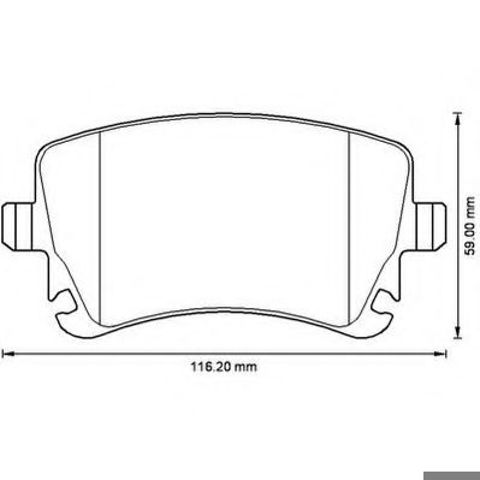 Колодки дисковые  573219J BENDIX