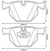 Задние тормозные колодки 573228J BENDIX