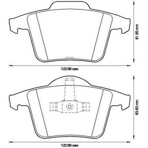 Колодки тормозные дисковые комплект 573236J BENDIX