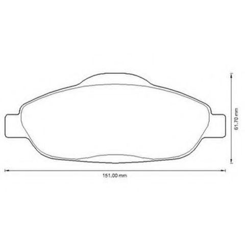 Колодки тормозные дисковые комплект 573241JC BENDIX