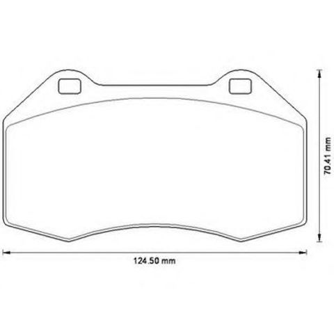 Передние тормозные колодки 573253J BENDIX
