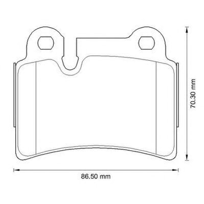 Колодки тормозные дисковые комплект 573297JC BENDIX