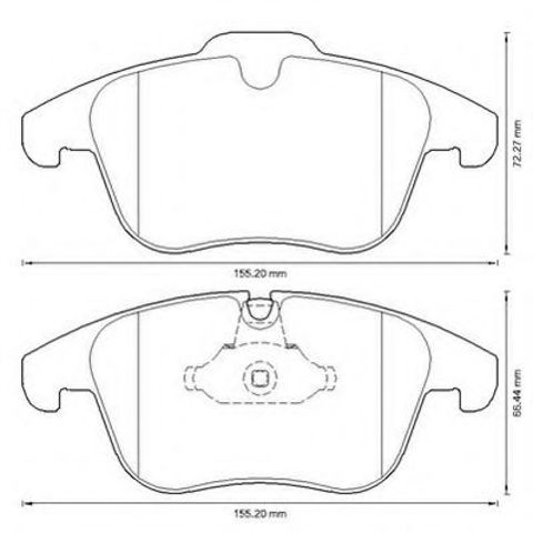 Тормозные колодки 573311J BENDIX