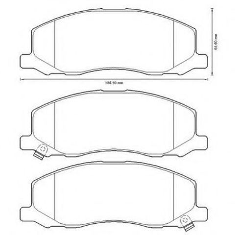 Колодки тормозные дисковые комплект 573326J BENDIX